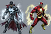 illustrate a superhero comic and marvel character