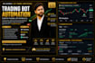 create a tradingview pine script trading bot with webhook alerts for auto