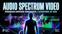 create cinematic music visualizer and audio spectrum video
