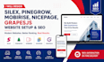 design silex pinegrow mobirise nicepage grapesjs website setup SEO