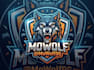 do modern wolf mascot logo