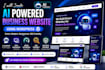 create an ai powered business website using wordpress