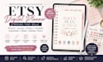 design etsy digital hyperlinked goodnotes journal printable canva planner