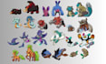 create custom pokemon and fakemon pixel art sprite sheet