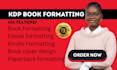 do book formatting, kindle book formatting, amazon KDP book formatting