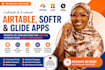 build airtable, softr, glide app, CRM, client portal, automation