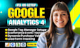 setup google analytics 4, ads enhanced conversion tracking, ga4 ecommerce by GTM