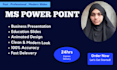 design professional powerpoint presentation and pitch desk