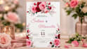 design elegant and luxury wedding invitation cards