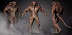 lookdev 3d fantasy character,horror monster creature,cinematic render,vfx,gltf
