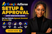 set up and fix adsense approved website adx adsense google ads