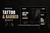 design tattoo website tattoo artist tattoo studio website barber website