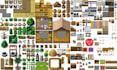 create rpg maker pixel art tileset, tilemap, battlemaps and top down game assets