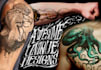 design a professional badass tattoo with mockup