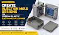 create injection mold designs for custom plastic electronic enclosures