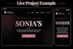 responsive website with HTML CSS javascript