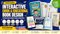 design interactive ebook, activity kids book, textbook, educational book design