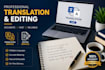 do photo editing, typing and translation work