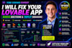lovable app bug fix, base44 and replit,emegent debugging, rescue mvp as expert
