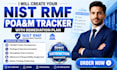 create your nist rmf poam tracker with remediation plan