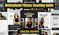 create motivational fitness coaching guide, nutritionist program PDF