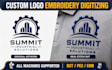 convert logo to embroidery digitizing dst pes emb sew file