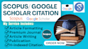 research article writing google scholar journal publication increase citation