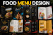 design restaurant and cafe menus for print and digital use
