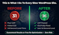 wordpress speed optimization 90 pagespeed score, gtmetrix, core web vitals fix