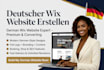 design professional german wix website deutsch wix redesign and wix ecommerce