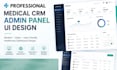 design medical CRM admin panel UI