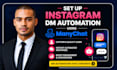 instagram dm automation manychat lead generation chatbot setup