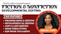 do developmental editing and book editing for fiction or nonfiction books