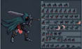 do pixel art animation pixel art sprite sheet pixel character design, rpg, godot