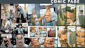 do comic book illustration, comic page, graphics novel, webcomic, retro comic