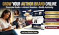 professional author website book showcase website responsive book launch website