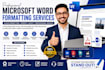 professionally format microsoft word documents