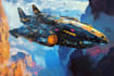 design futuristic sci fi spaceships and spacecraft art