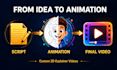 create a 2d animated explainer video, saas animation, motion graphics