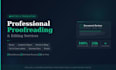 proofread and edit your english content professionally