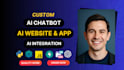 develop ai website, ai chatbot, ai web app as full stack ai developer