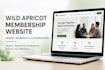design, redesign and customize wild apricot membership and event website