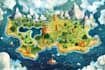 design vector maps, event maps, fantasy festival maps