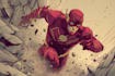 illustrate action packed superhero comic scenes