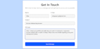 a responsive contact form using react and emailjs