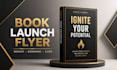 create book design, ebook cover, bookmark, brochure, launch flyer on canva, psd
