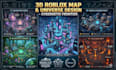 build roblox studio 3d map low poly assets and maps professionally