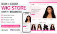 design shopify woocommerce wig store update fix issues edit website code