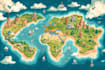 do flat business vector maps of any location