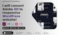 convert adobe xd to responsive wordpress website